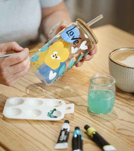 Atelier Art Intuitif - Forfait peinture sur tissu ou sur gobelet (certificat cadeau)