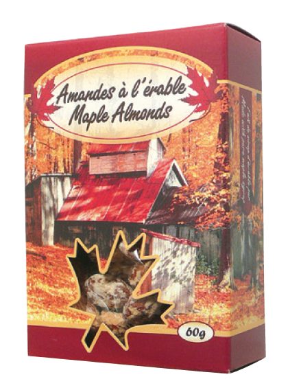 Amandes enrobées à l'érable (60g)