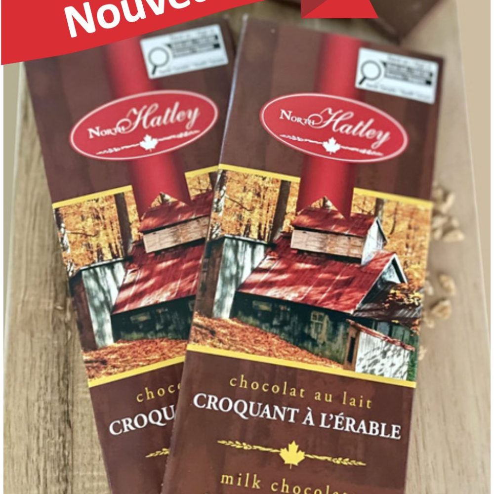 Chocolat au lait à l'érable croquant- 2 x 100 gr