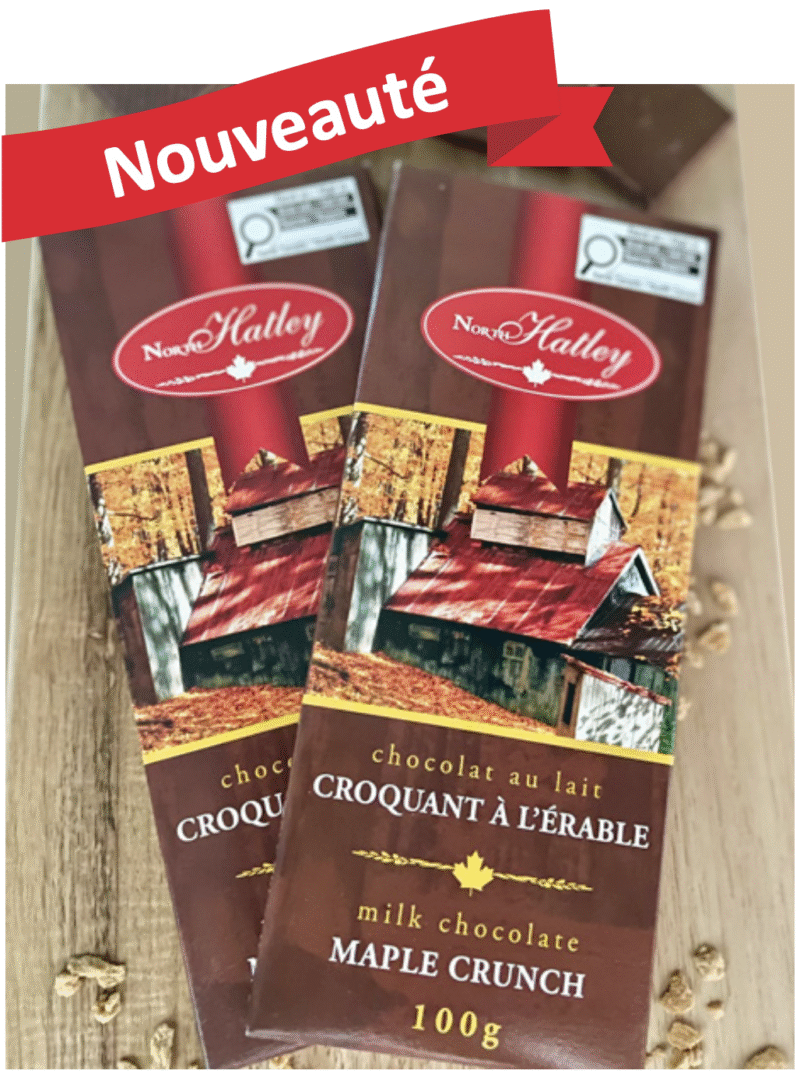 Chocolat au lait à l'érable croquant- 2 x 100 gr