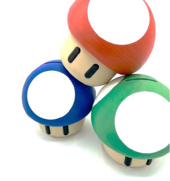 3D - Banque champignon