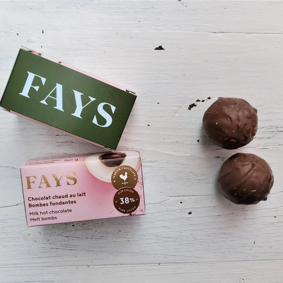 Fays - 2 Bombes fondantes chocolat au lait 2x25g (2 choix) – Image 5