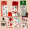 Pico tatoo - Promo de Noël - Ensemble de 6 tatouages hivernaux